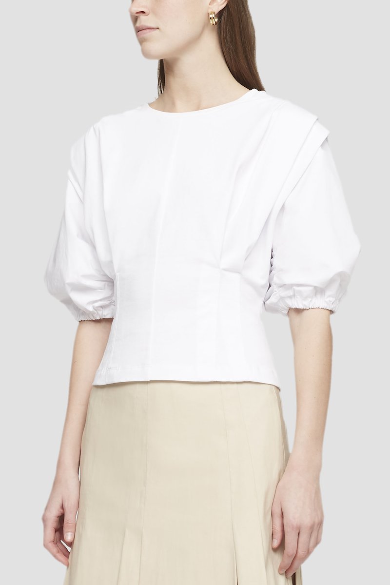 Puff Sleeve Top-white #0 Puff Sleeve Top, null- 4