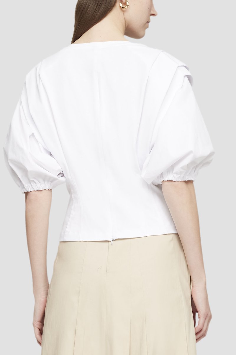 Puff Sleeve Top-white #1 Puff Sleeve Top, null- 5
