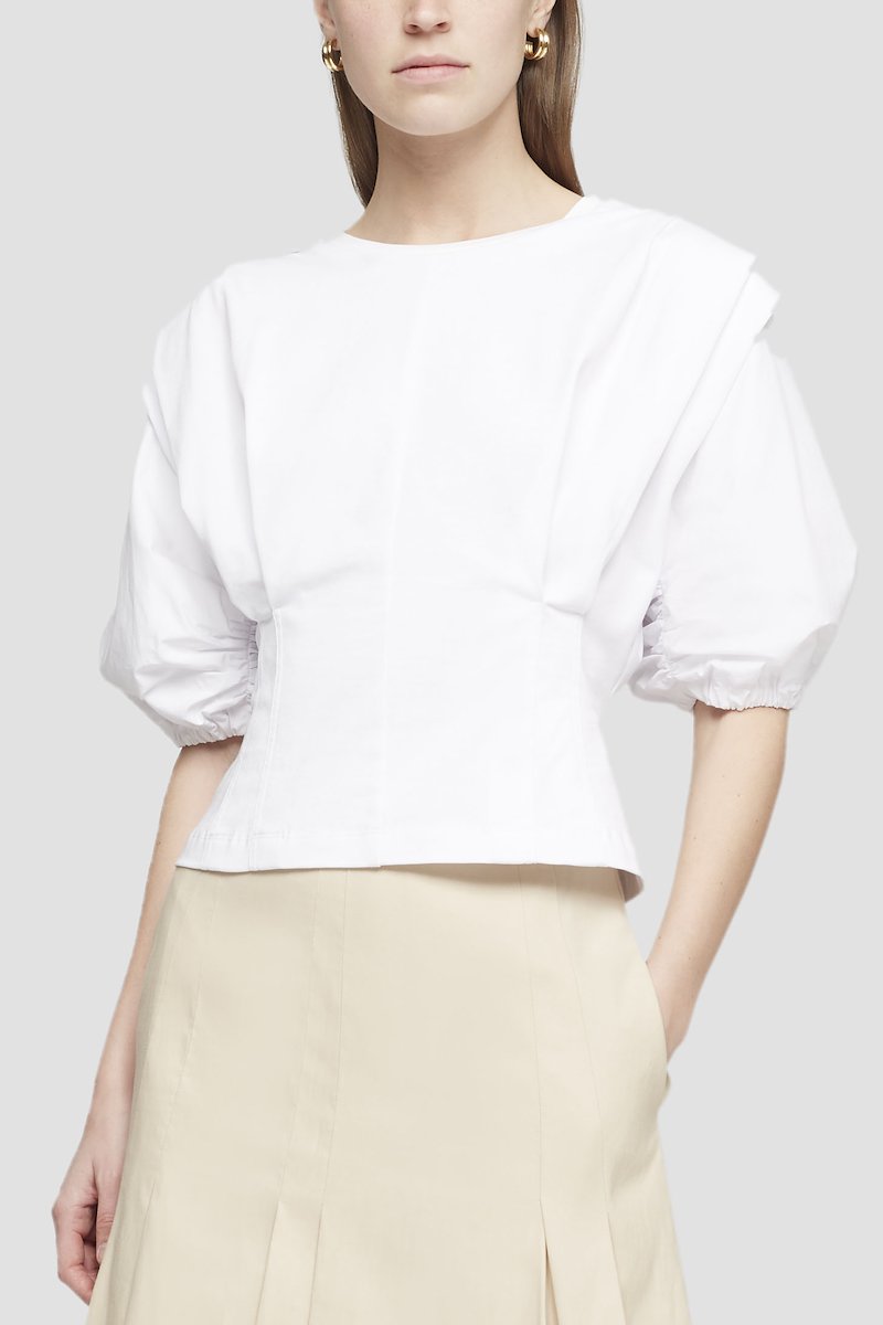Puff Sleeve Top-white #1 Puff Sleeve Top, null- 3