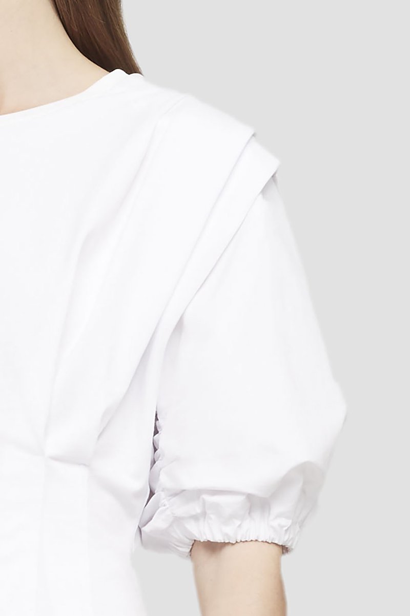 Puff Sleeve Top-white #0 Puff Sleeve Top, null- 6