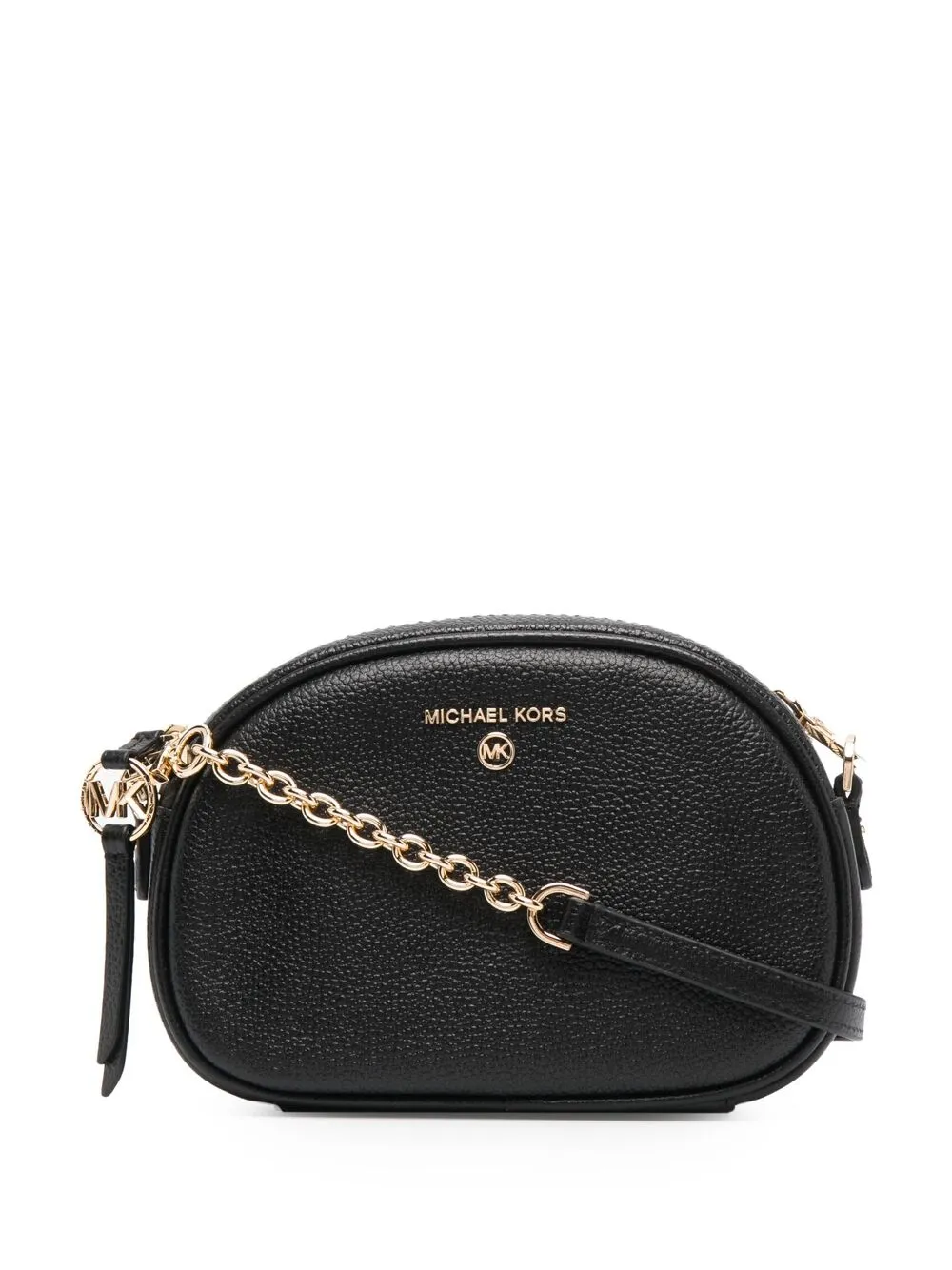 

Michael Michael Kors bolsa crossbody con placa del logo - Negro