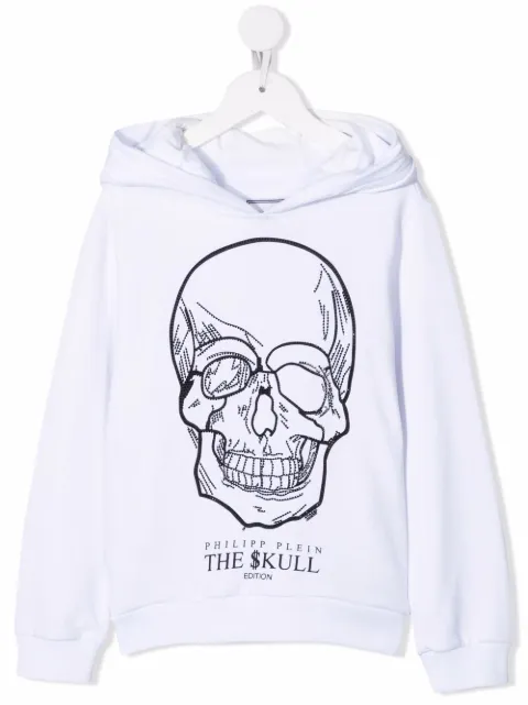 Philipp Plein Junior hoodie con motivo Skull