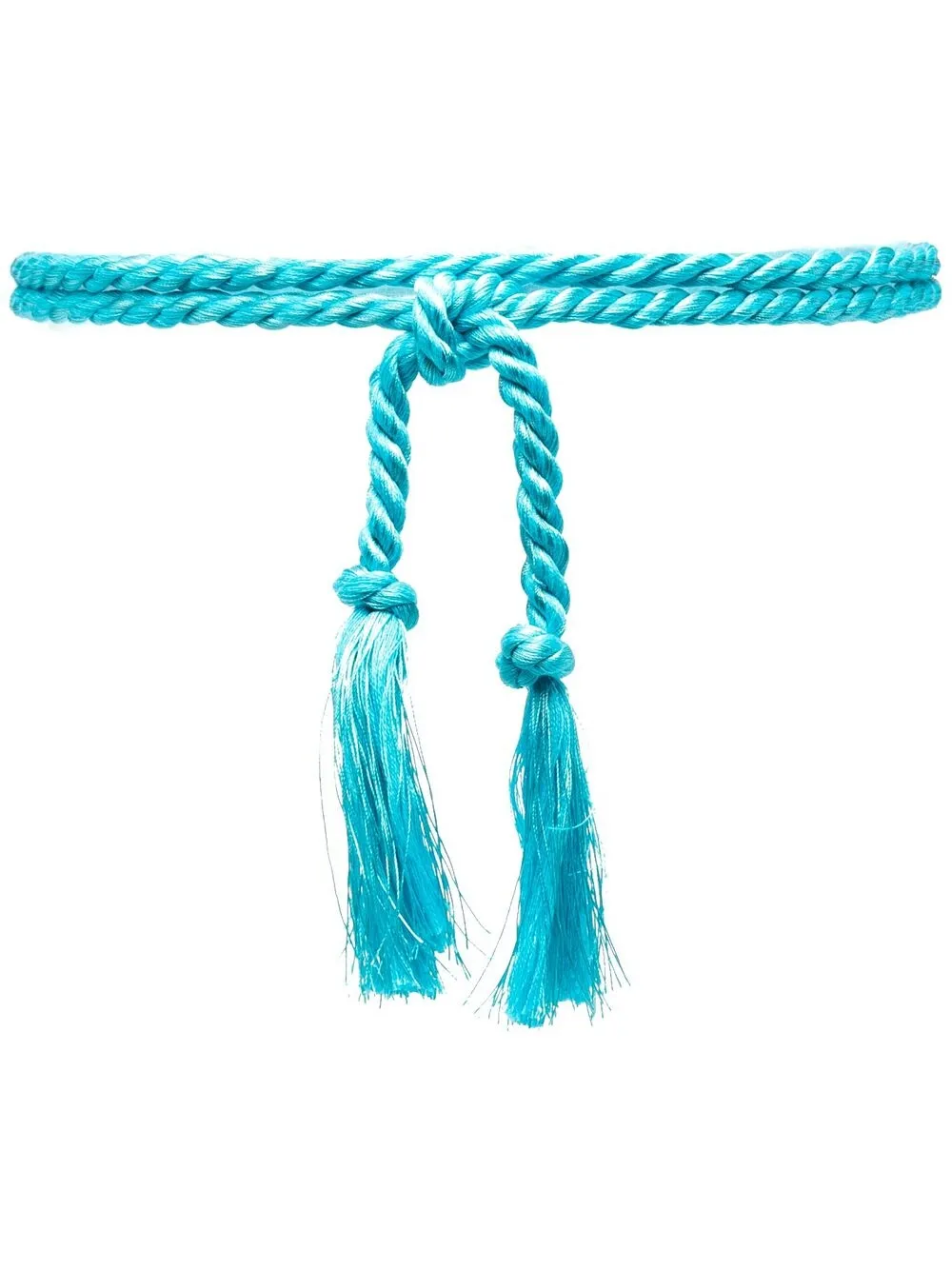 Forte Forte Tassel-embellished Rope Belt In Blue | ModeSens