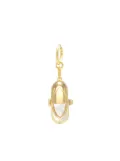 Capsule Eleven quartz crystal capsule hoop earring - Gold