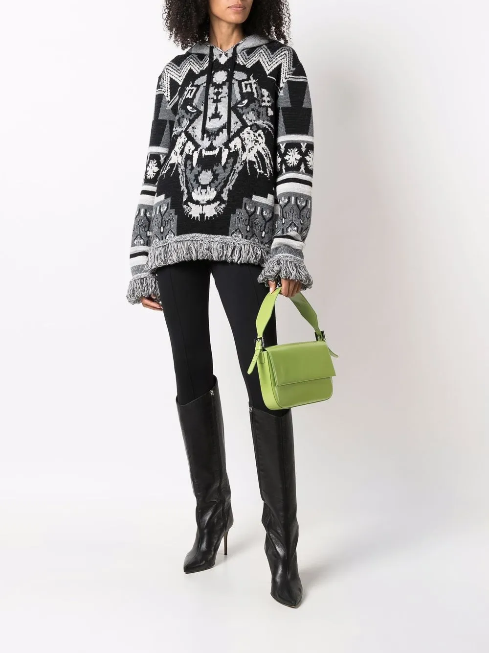  Philipp Plein Hoodie Mit Tiger Motiv   Schwarz 