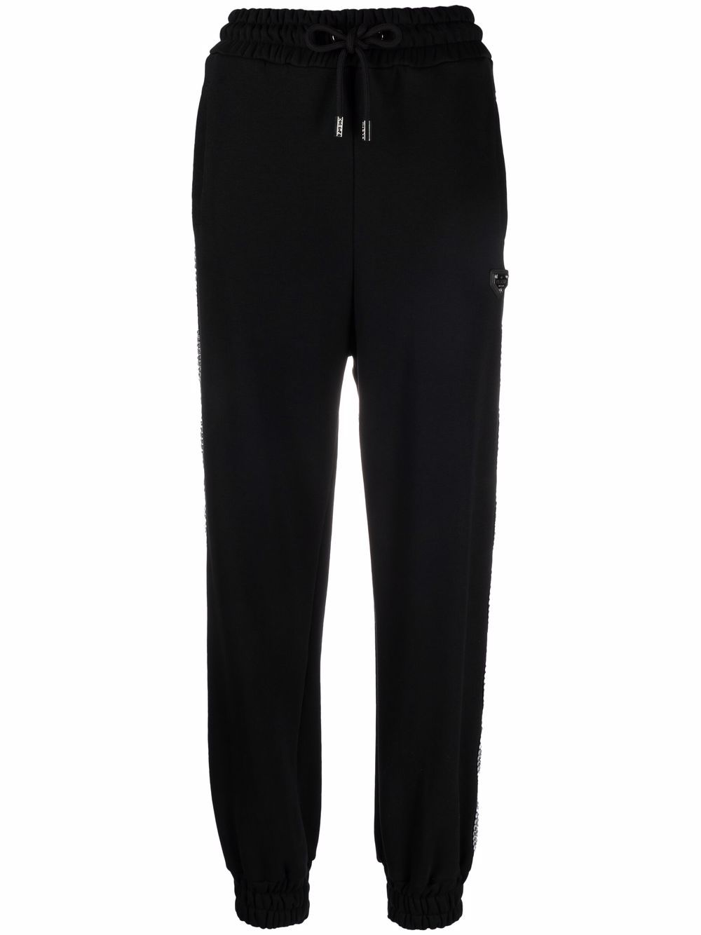 Philipp Plein crystal-embellished joggers - Black