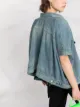 Sacai short-sleeved denim jacket