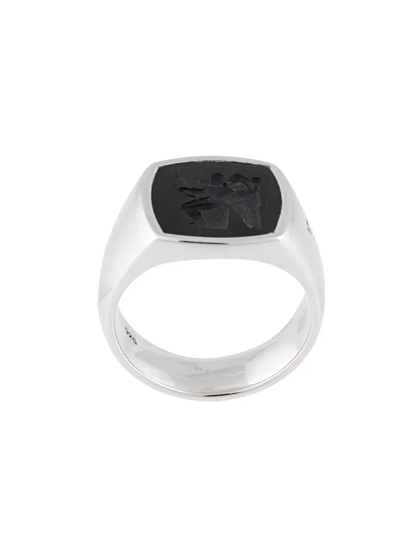 Cushion Eros onyx ring