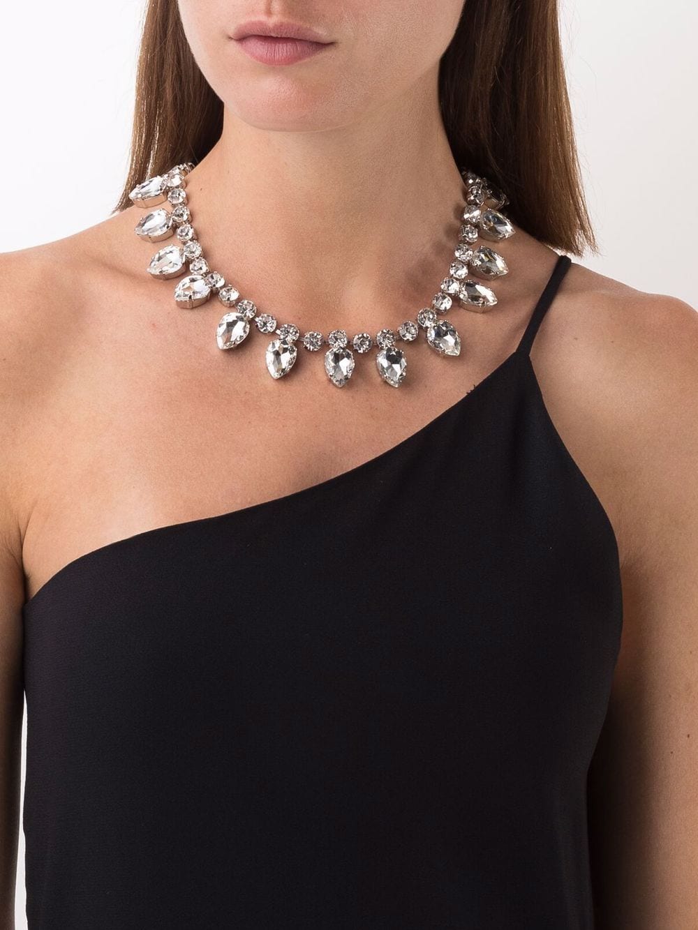 Shop Philipp Plein Crystal-embellished Necklace In Silver