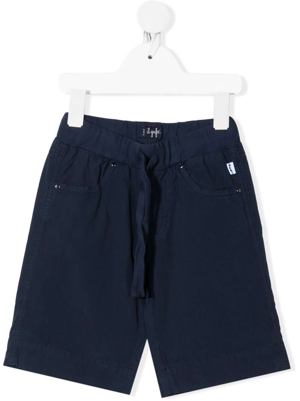 Il Gufo Kids' Drawstring Bermuda Shorts In Blue