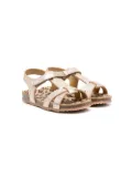 Pèpè Golden leopard-print sandals