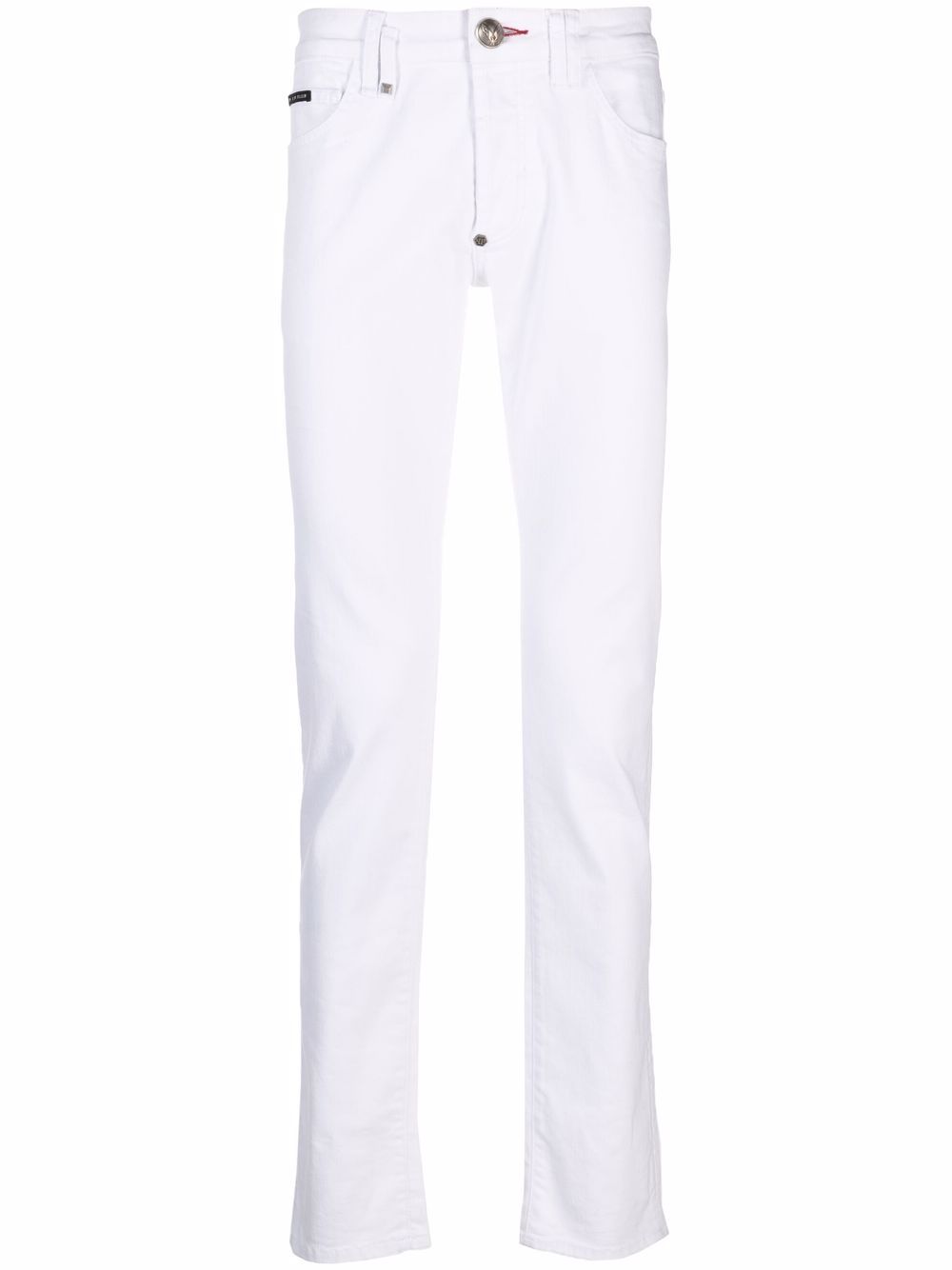 Philipp Plein super straight cut jeans - White