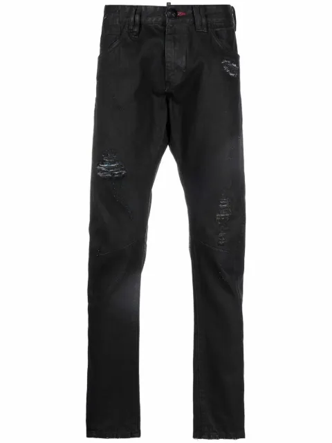Philipp Plein distressed skinny-cut jeans