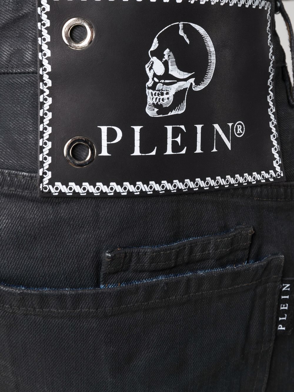 фото Philipp plein джинсы скинни с эффектом потертости