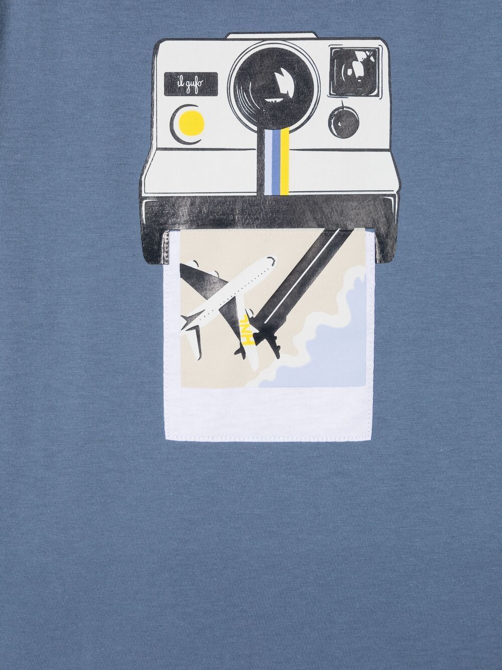 IL GUFO POLAROID-PRINT JERSEY T-SHIRT 