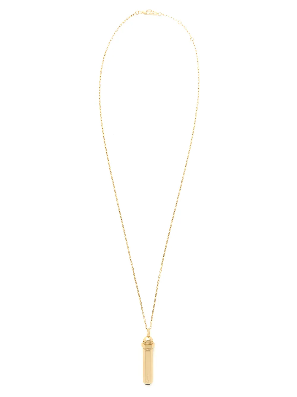 Shop Capsule Eleven Hex Capsule Pendant Necklace In Gold