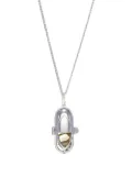 Capsule Eleven capsule crystal pendant necklace - Silver