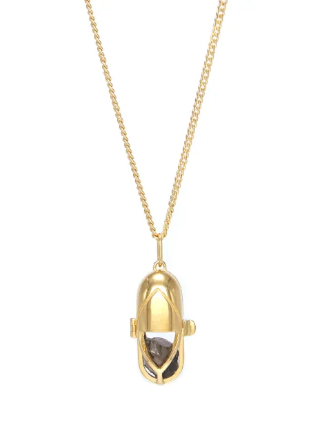Capsule Eleven capsule crystal pendant necklace