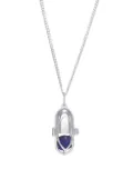 Capsule Eleven capsule crystal pendant necklace - Silver