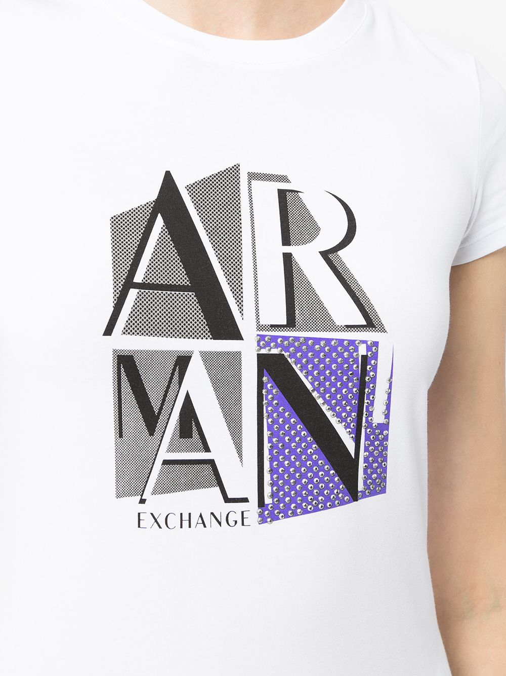 фото Armani exchange футболка с логотипом