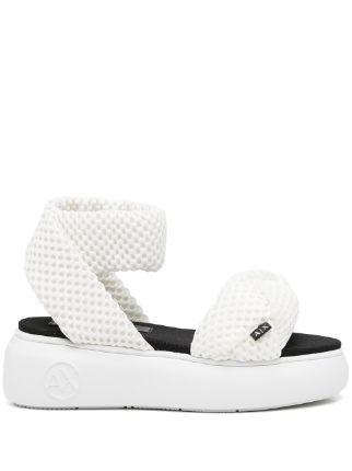 Armani Exchange chunky-sole woven sandals - FARFETCH