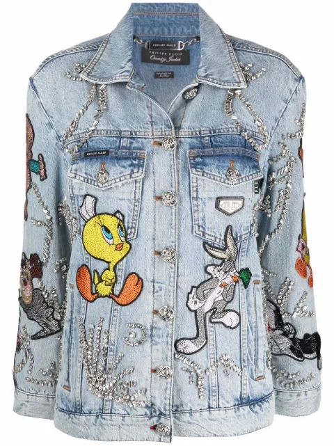 jeansjacke philipp plein