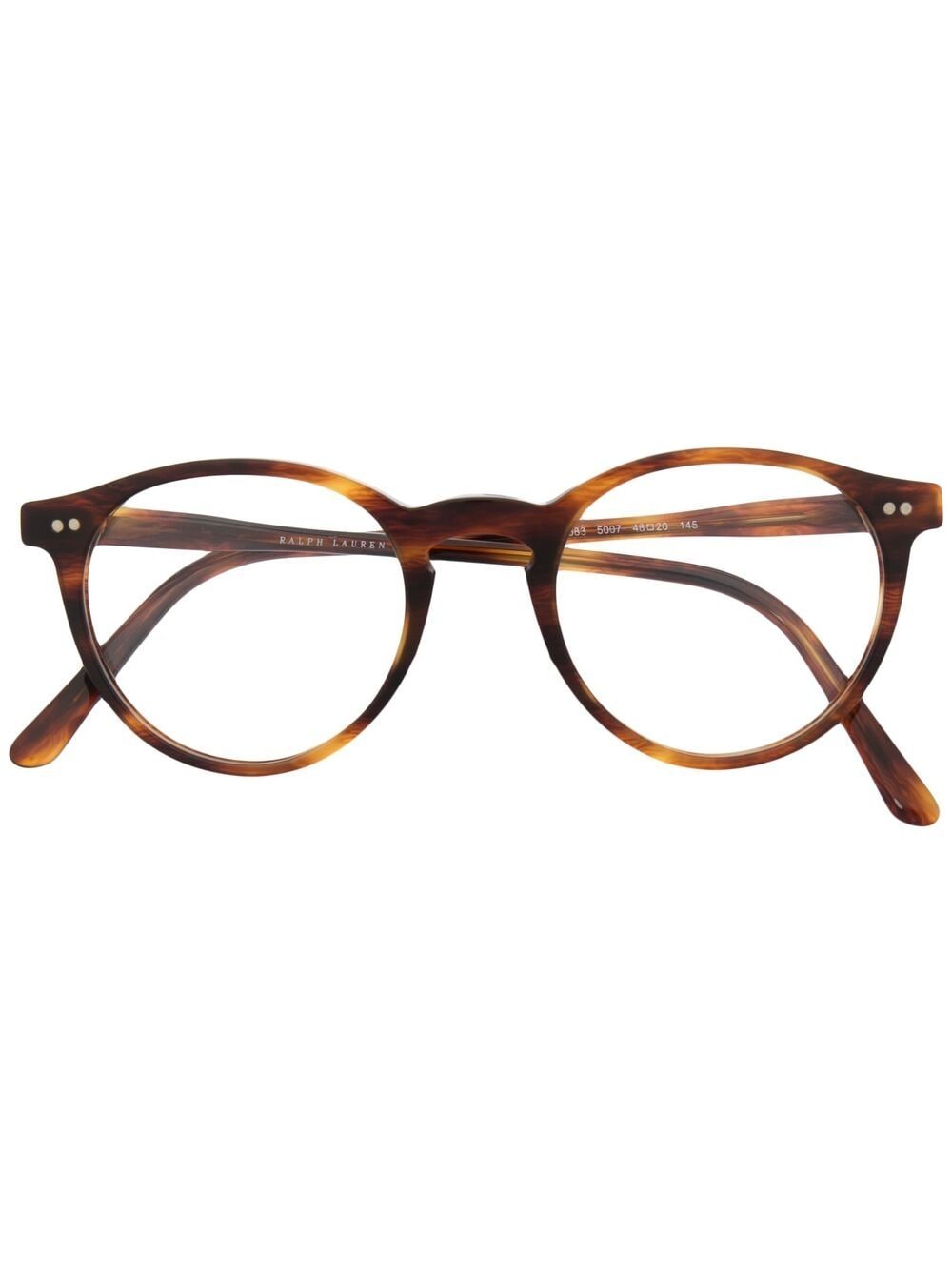 Polo Ralph Lauren Tortoiseshell Round Frame Glasses - Farfetch