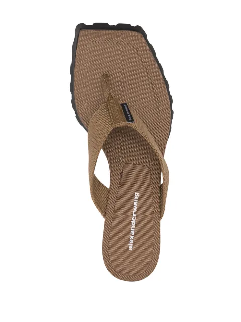 alexander wang jessie lug sole thong sandals