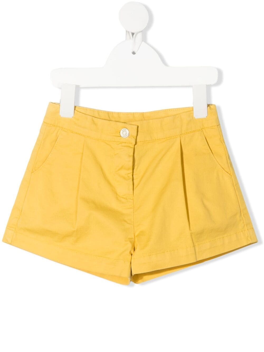 Knot Olivia Cotton Twill Shorts In Yellow