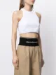Alexander Wang logo-tape cropped top