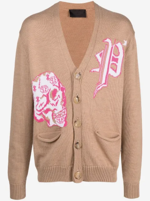 Philipp Plein merino wool cardigan