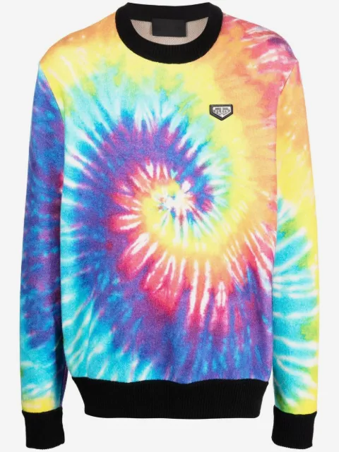 Philipp Plein skull tie dye sweatshirt