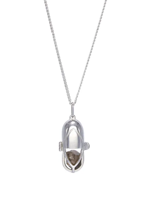 Capsule Eleven capsule crystal pendant necklace