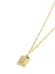 Capsule Eleven jewel beneath signet pendant necklace