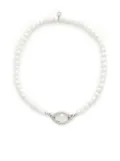 Capsule Eleven eye opener pearl necklace - Silver