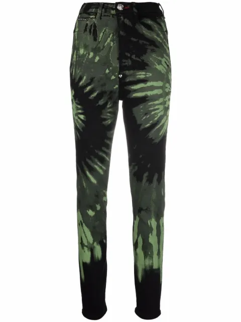 Philipp Plein tie dye print skinny jeans 