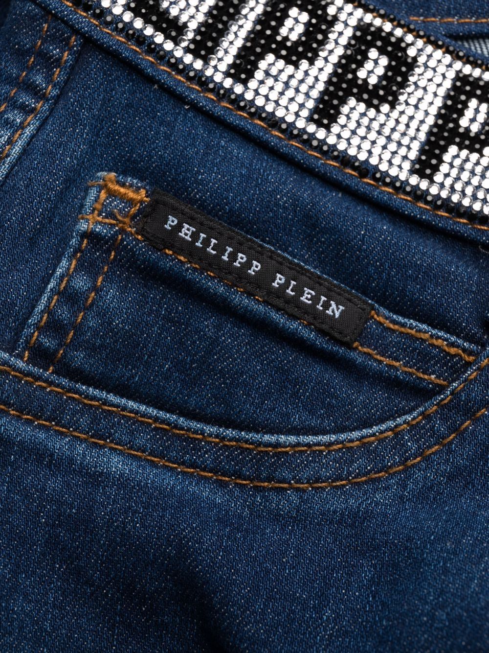 Philipp Plein logo-embellished skinny-leg jeans Women