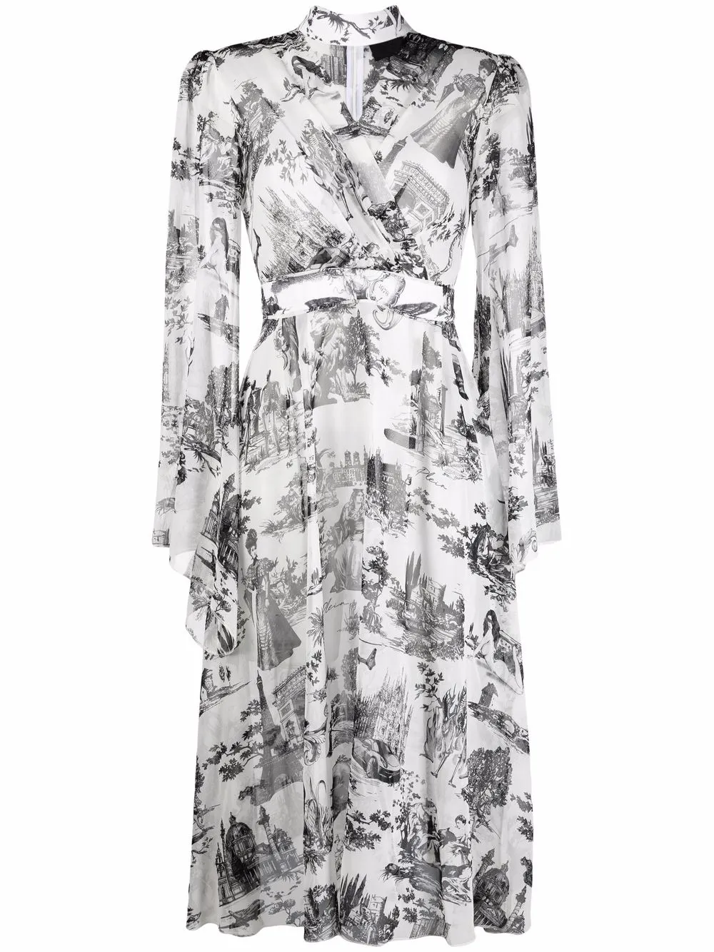 Philipp Plein Zijden maxi-jurk Zwart