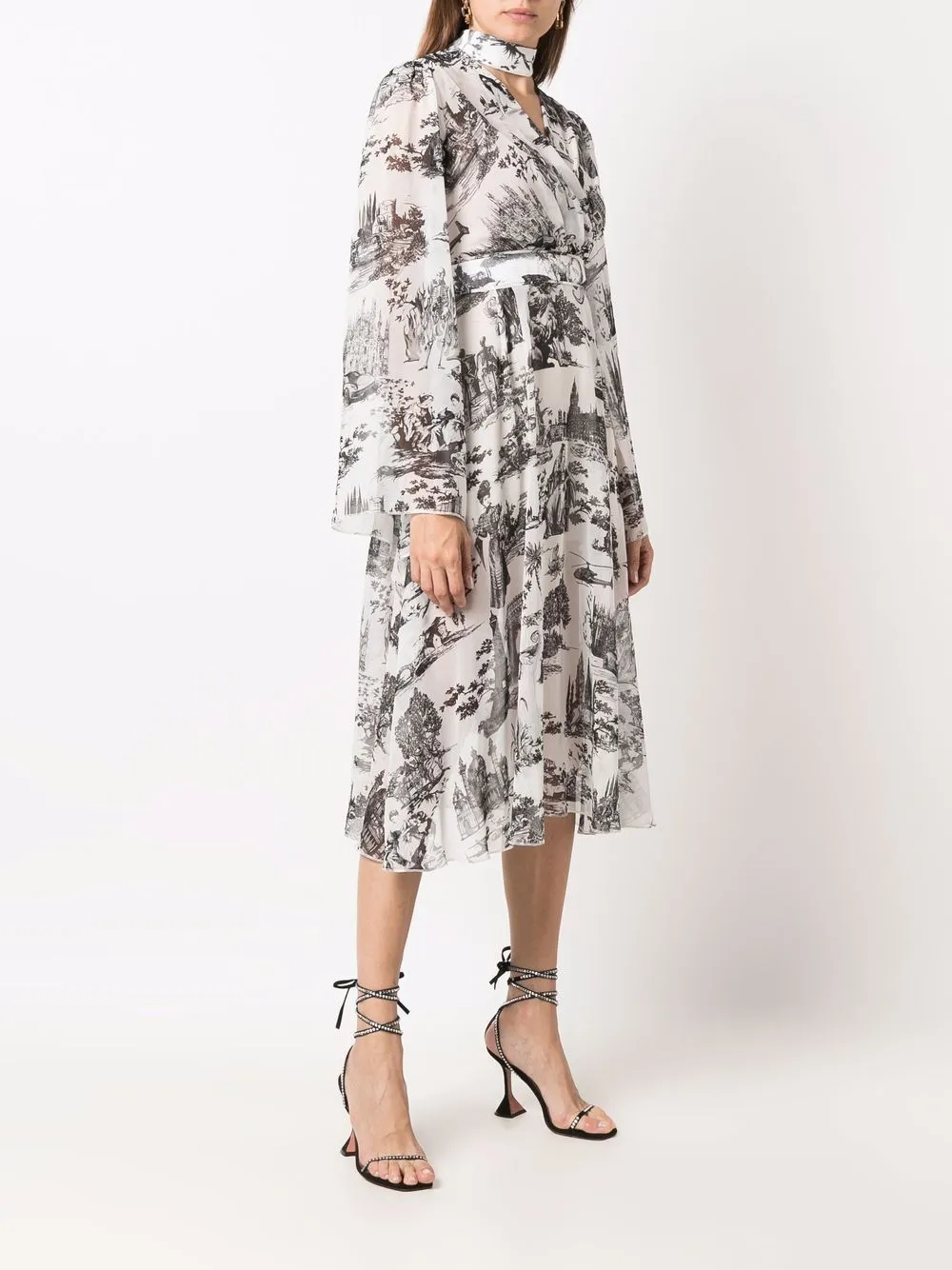 Philipp Plein Zijden maxi-jurk Zwart