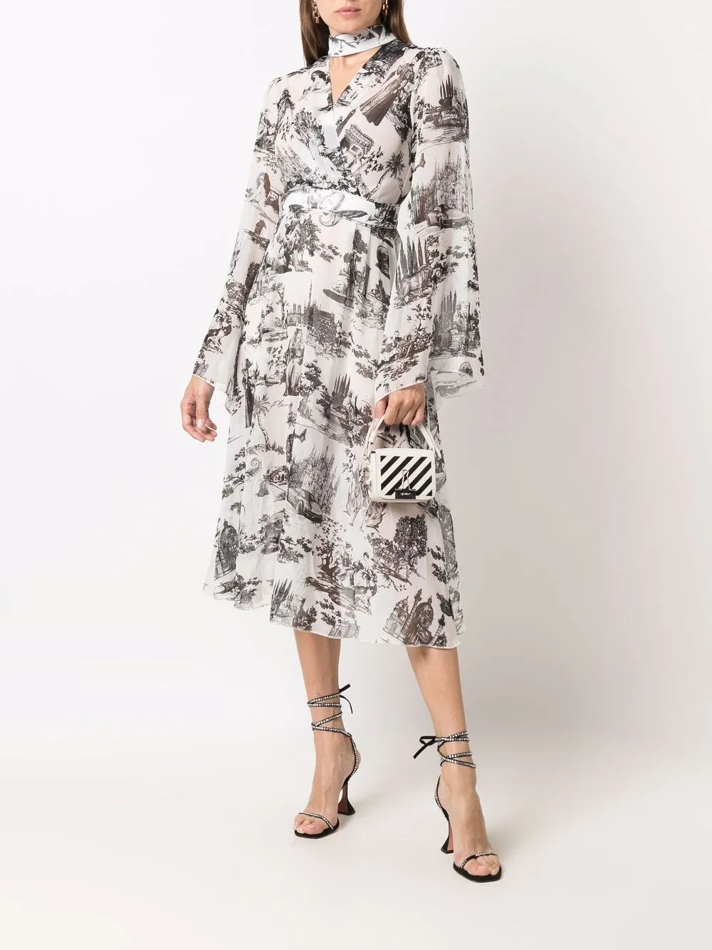 Philipp Plein Zijden maxi-jurk - Zwart