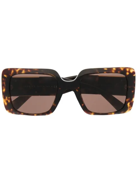 Versace Eyewear square-frame tortoiseshell-effect sunglasses