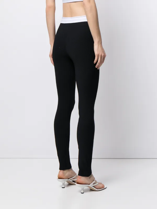 Alexander Wang reflective logo leggings 