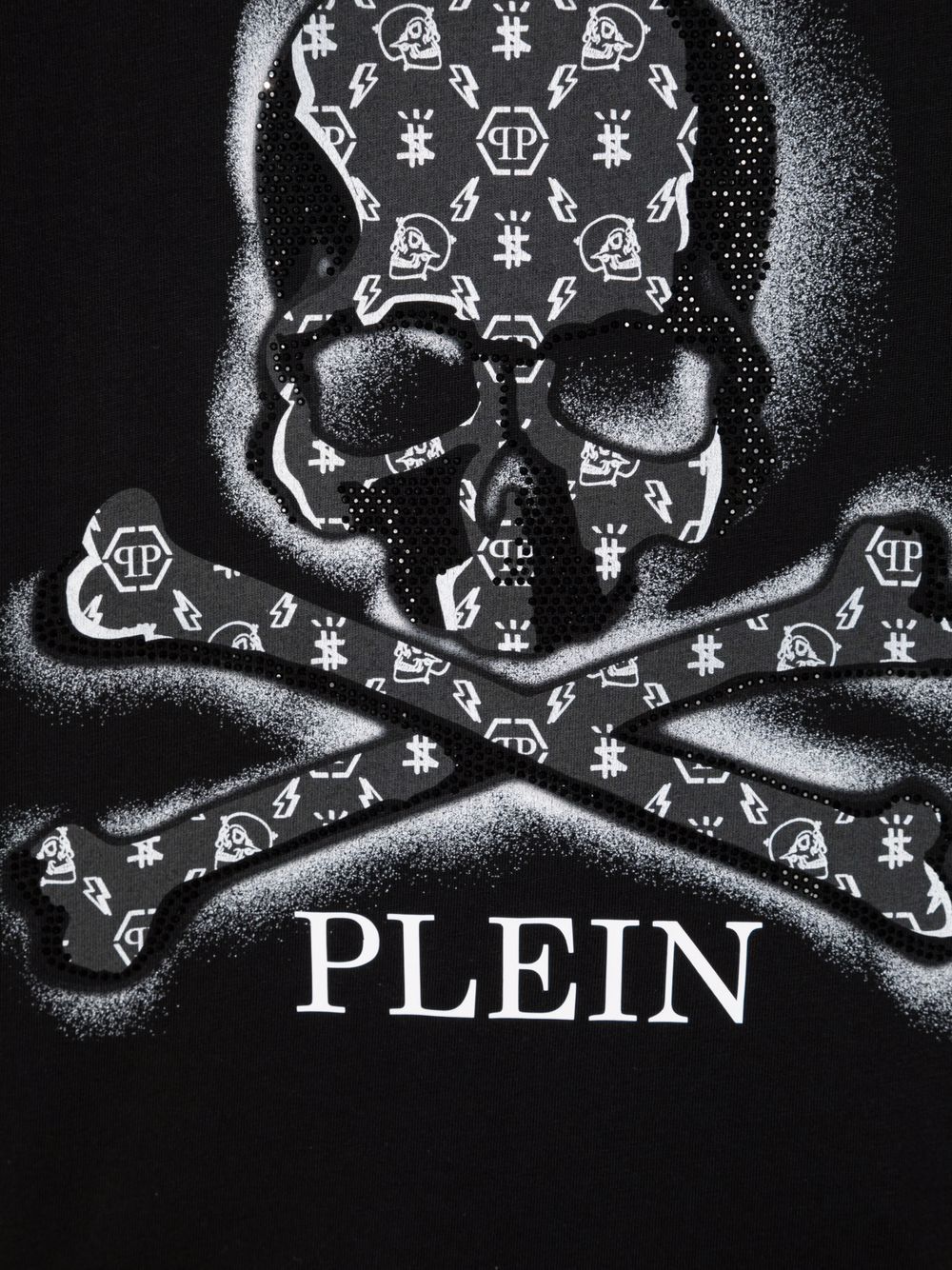 фото Philipp plein junior футболка с принтом skull