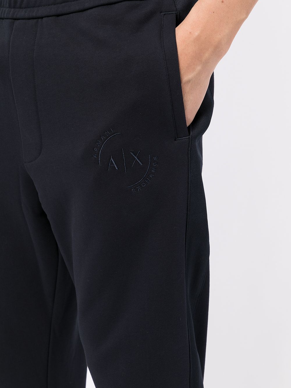 фото Armani exchange спортивные брюки с вышитым логотипом