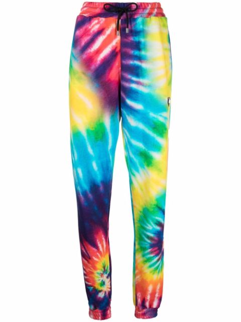 Philipp Plein tie dye print track pants Women