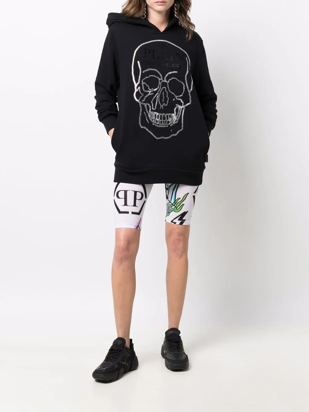 фото Philipp plein худи с декором skull