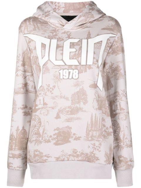 Philipp Plein logo-print hoodie Women