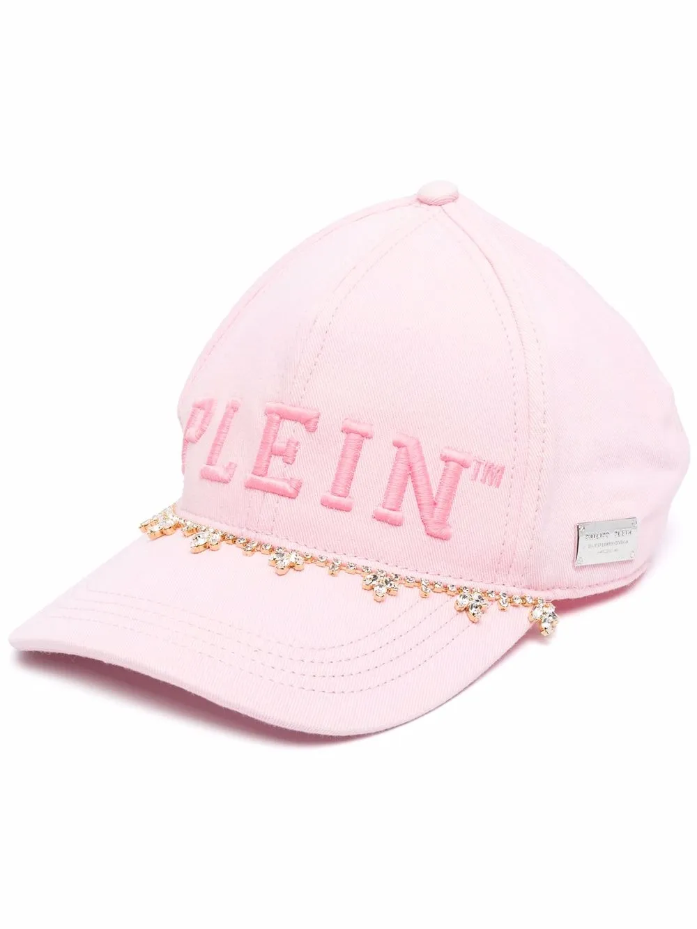 Philipp Plein crystal-embellished baseball cap | Pink | Image 1