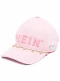 Philipp Plein crystal-embellished baseball cap - Pink