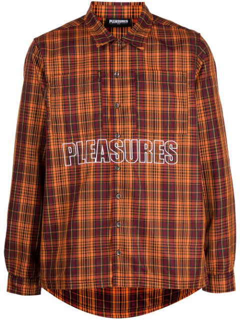 pleasures ignition plaid shirt